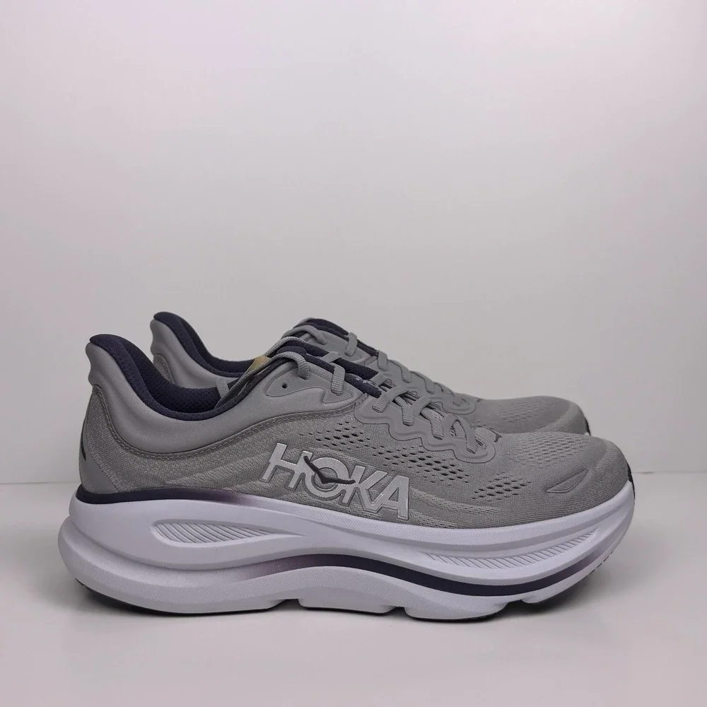 Hoka One One Bondi 9  Running Shoe Men Sz 10 Stardust 1162011/SYSQ Sample